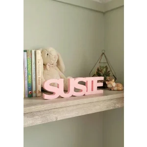 Nursery name sign decor | keepsake | 3D Freestanding Personalised Initial decor