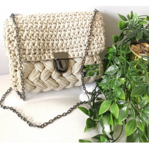 Chic messenger handbag / SilvaPrecious - Taupe