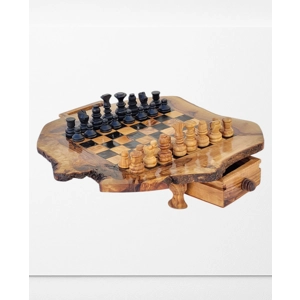RUSTIC CHESS SET : CHESS BOARD + CHESS PIECES