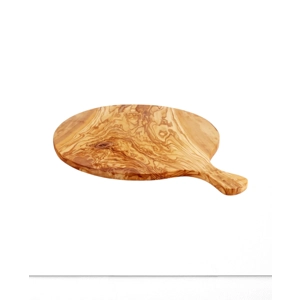 Large Olive Wood Pizza Peel, Round Charcuterie Board, Serving Tray, Cutting Board