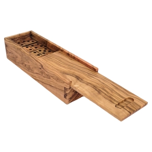 Handcrafted Wooden Domino Set with Slide Lid Box - Premium..