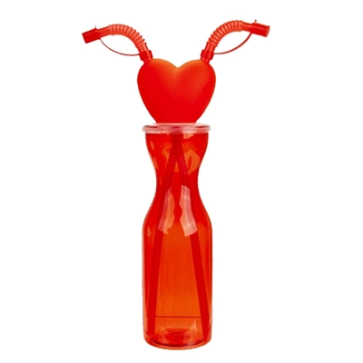 Couples sharing bottle