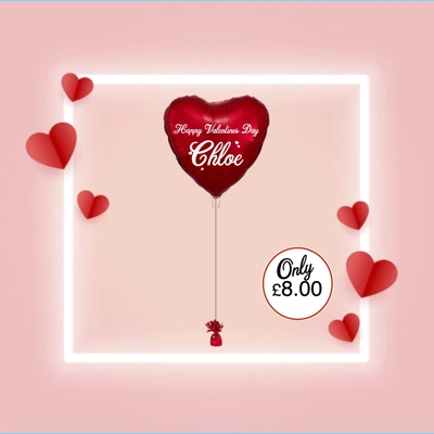Valentines Day Personalised Balloon
