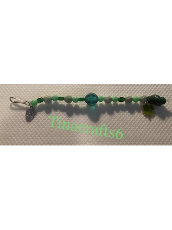 Green St. Patrick keychain
