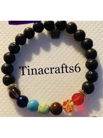 Anxiety Charcoal Bead Bracelet