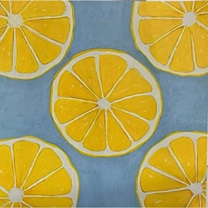 Lemons on 8x8 Print Unframed