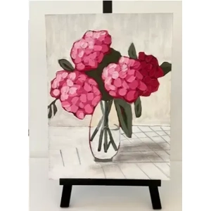 Painting of Hydrangea 9x12 Art Paper