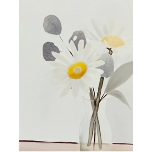 Daisy’s in a glass vase 8x10 Glossy Digital Print