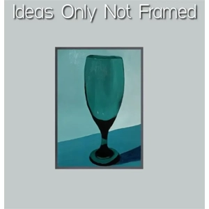 Turquoise Glass on 8x10 Art Paper Not Framed