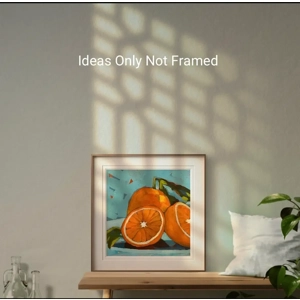 Still Life Orange Painting on 8x8 Premium Paper