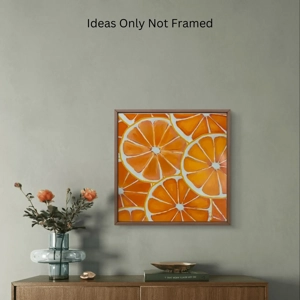 Oranges Fruit Slices 8x8 Print