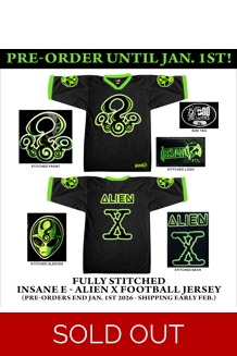 Insane E Alien X Football Jersey