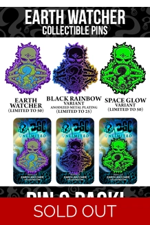Earth Watcher '25 Pin 3 PACK