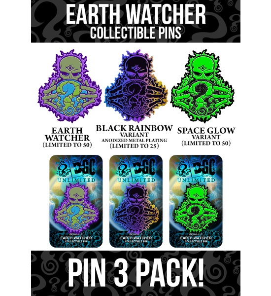 Earth Watcher '25 Pin 3 PACK
