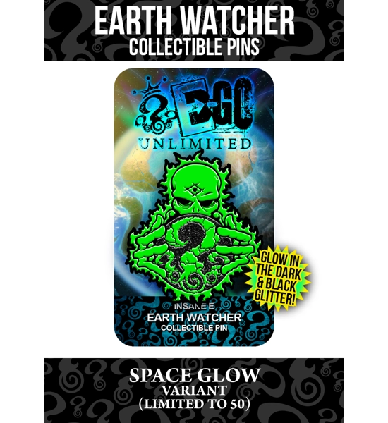 Space Glow Earth Watcher '25 Pin