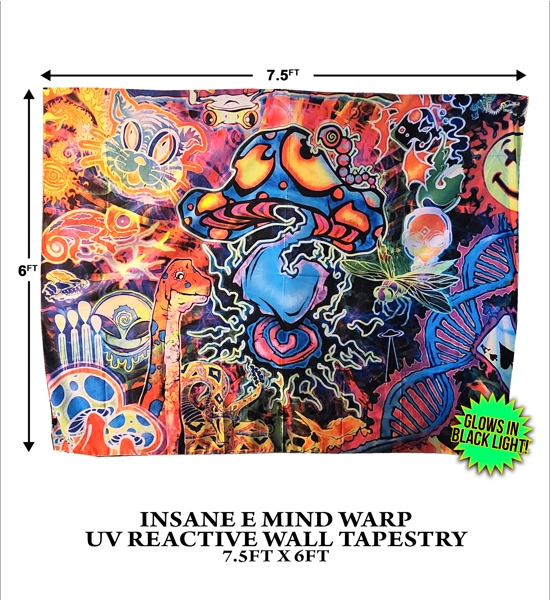 Insane E - Mind Warp 7.5x6 UV Tapestry