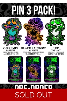 Mushroom Mystery '23 Pin 3 PACK