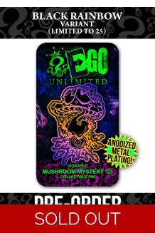 Mushroom Mystery '23 Black Rainbow Variant Pin