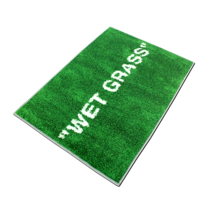 Off-White "Wet Grass" Rug