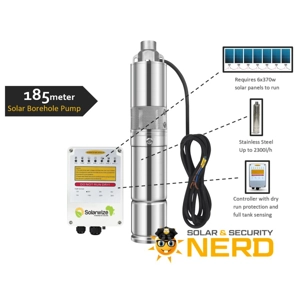 Solarwize - 185m Solar Borehole Pump