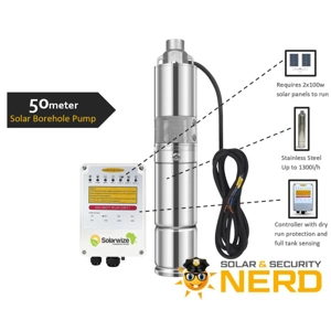 Solarwize - 50m Solar Borehole Pump