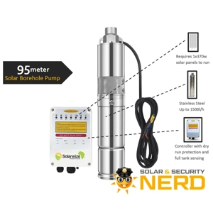 Solarwize - 95m Solar Borehole Pump