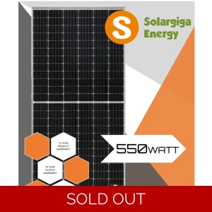550W Mono Crystalline Solar Panel - SolarGiga