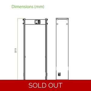 Walk Through Metal Detector - 6 ZONE