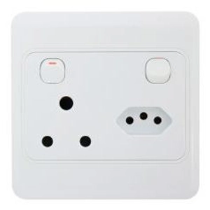 Wall Socket 4x4 - 2 Way