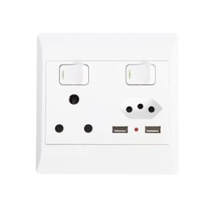 Wall Socket 4x4 with USB