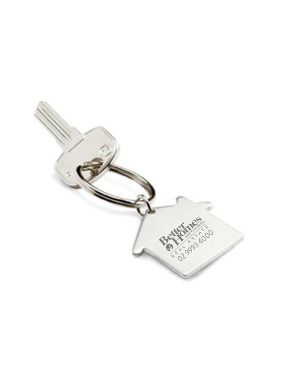 Metal House Keychain in Gift Box x 100