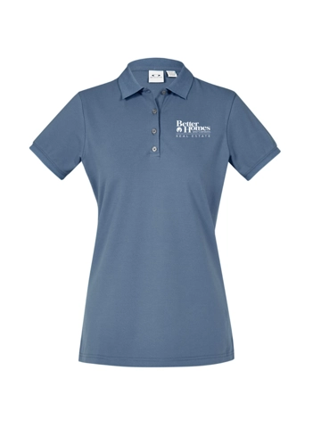 Smoke Gray City Polo - Ladies
