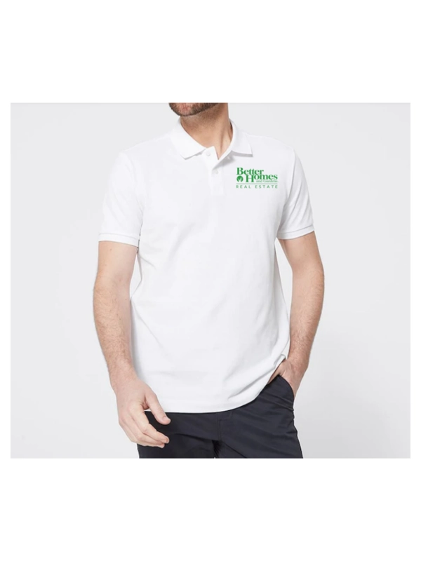 White Pique Polo - Mens