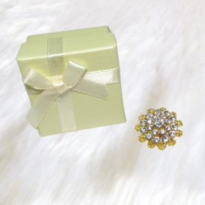 Unique Sparkle Gold Brooch