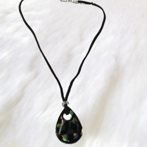 Fused Glass Pendant Necklace