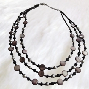 Handmade Black Layer Necklace