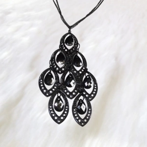 Unique Black Statement Necklace