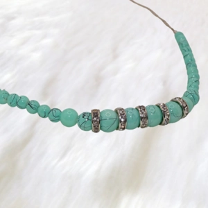 Aquamarine Silver Statement Necklace