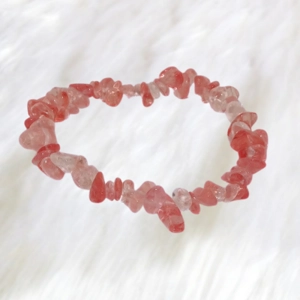 Pink Natural Crystal Bracelet
