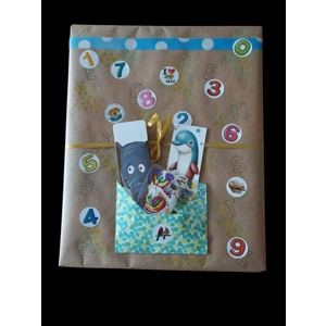 (K1) Kids surprise book package soft covered book with free gifts - age 3+