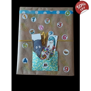 (K1) Kids surprise book package soft covered book with free gifts - age 3+