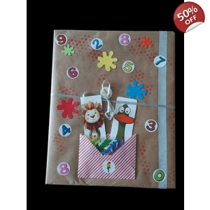 (K1A) Kids surprise book package soft covered book with free gifts - age 2-6yrs