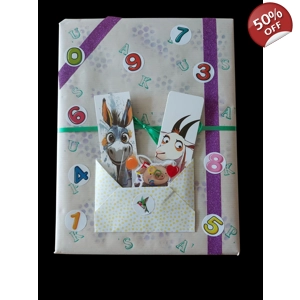 (K3) Kids surprise book package hardback book with free gifts - age 6-8yrs