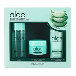 Toner, Emulsion, Cream - Aloe Soothing Essence Skin Care Special Kit