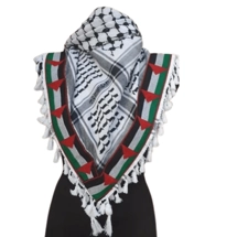 Palestine flag scarf White men/women shawl scarf head wrap
