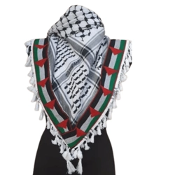 Palestine flag scarf White men/women shawl scarf head wrap