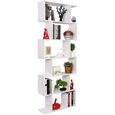 Modern Style 6 Shelf Bo..