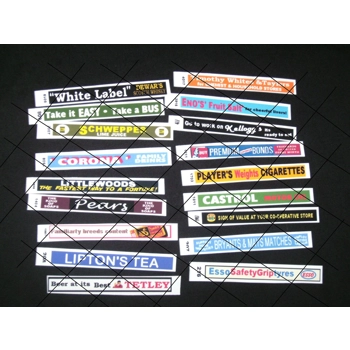 Set 6 Model Bus Side Adverts..