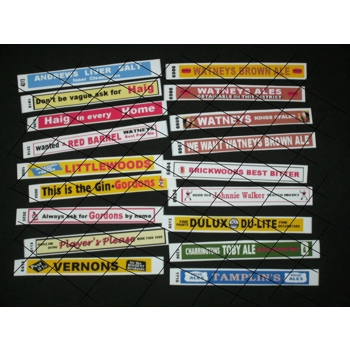 Set 9 Model Bus Side Adverts..