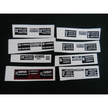 Set 2 Cardiff Bus Routes 1/7..